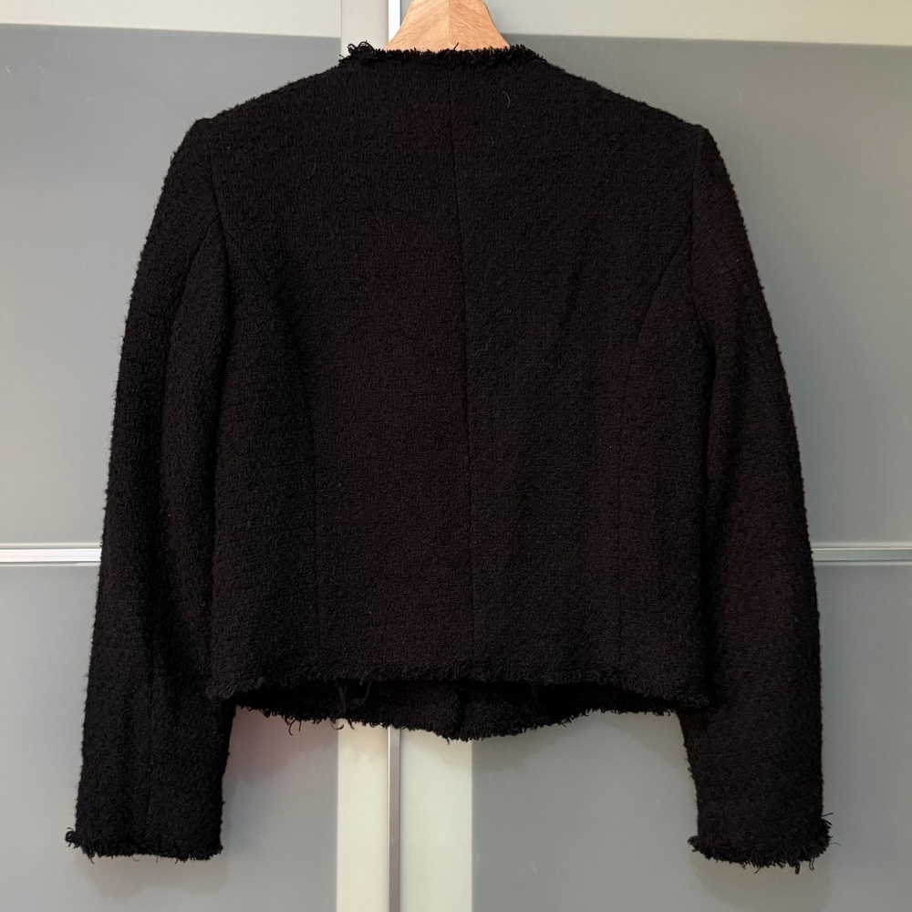Mango Tweed Jacket with Pockets - Size XS - Picture 2 of 5
